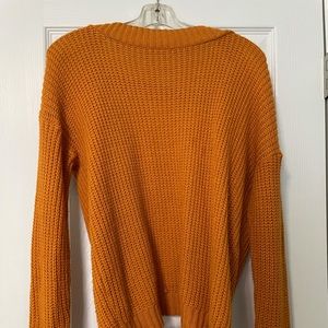 Beautiful Fall Sweater with Open Back!